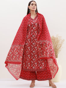 Utsav Raina Set Of Kurta Palazzo Dupatta