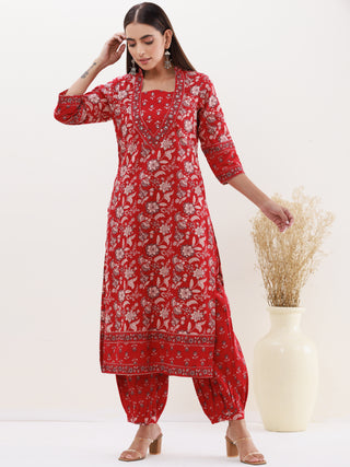 Utsav Parizaad Set Of Kurta Afghani Pants Dupatta