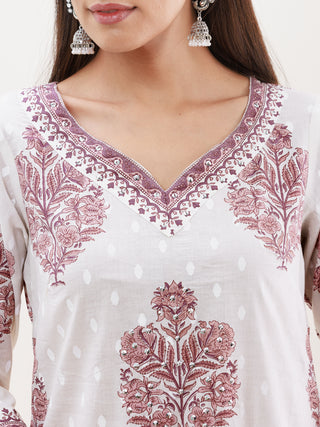 Utsav Meher Set Of Kurta Pants Dupatta