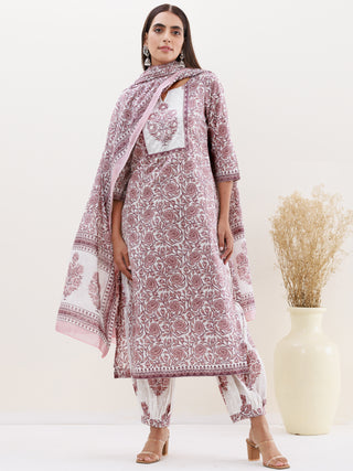 Utsav Tahsin Set Of Kurta Afghani Pants Dupatta