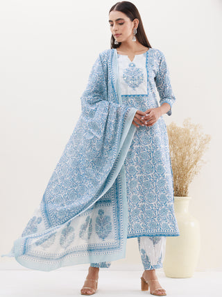 Utsav Nutan Set Of Kurta Afghani Pants Dupatta