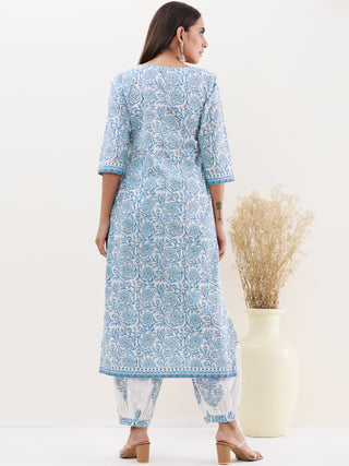 Utsav Nutan Set Of Kurta Afghani Pants Dupatta