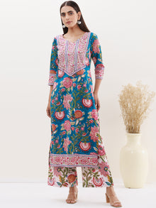 Rozana Fiza Set Of Kurta Palazzo Dupatta