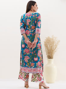 Rozana Fiza Set Of Kurta Palazzo Dupatta