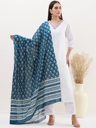 Gulmarg Heena Set Of Kurta Pants Dupatta