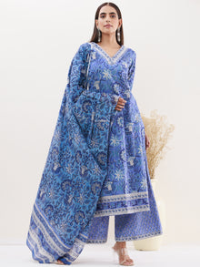 Utsav Prerna Set Of Kurta Palazzo Dupatta