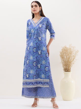 Utsav Prerna Set Of Kurta Palazzo Dupatta