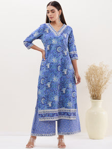 Utsav Prerna Set Of Kurta Palazzo Dupatta