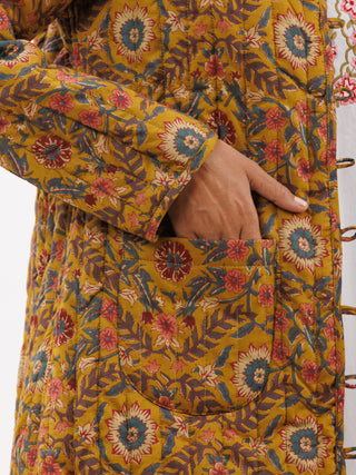 Hand Block Printed Cotton Fabric Per Meter - F001F2811