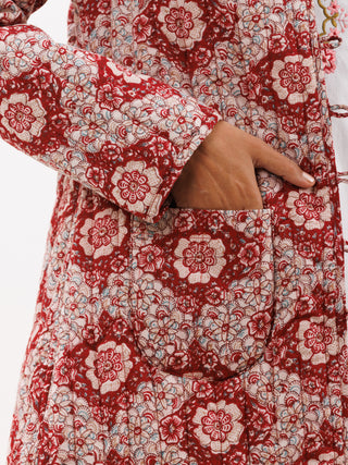 Hand Block Printed Cotton Fabric Per Meter - F001F2812