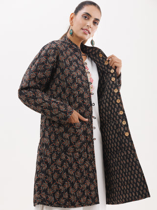 Shishir Tanvi Ajrakh Quilted Reversible Jacket