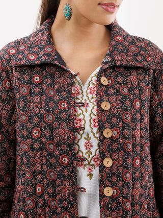 Shishir Mohak Ajrakh Quilted Reversible Jacket
