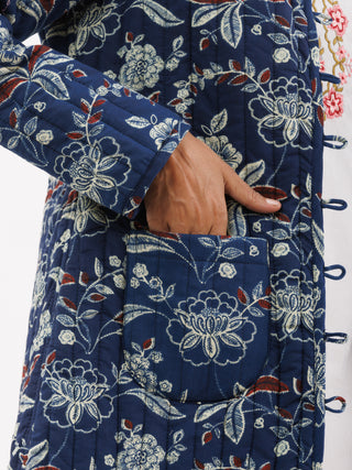 Hand Block Printed Cotton Fabric Per Meter - F001F2829