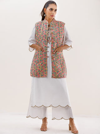 Shishir Ruhani Quilted Reversible Sleeveless Jacket
