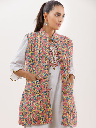 Shishir Ruhani Quilted Reversible Sleeveless Jacket