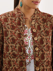 Shishir Meenal Ajrakh Quilted Reversible Jacket