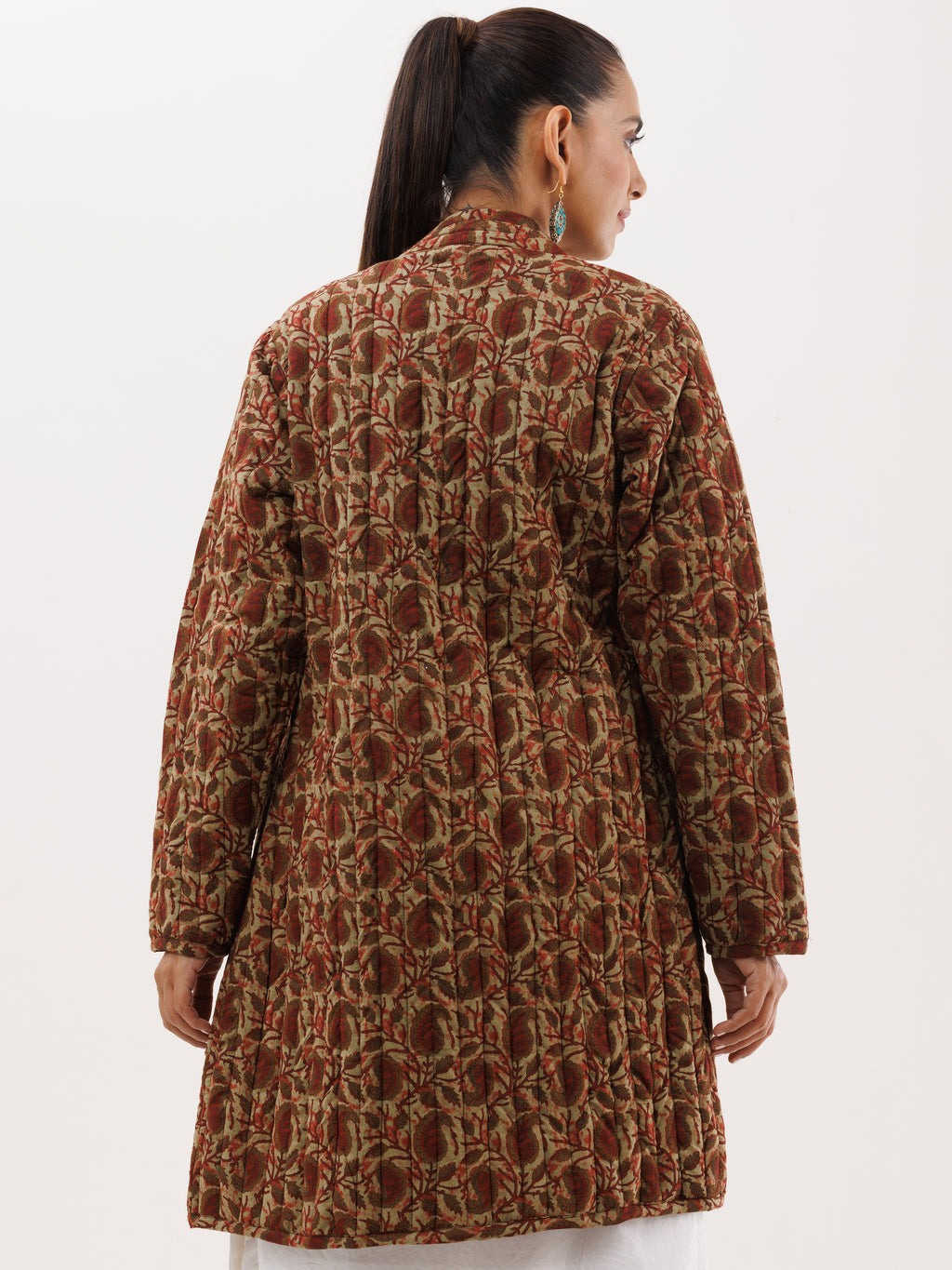 Shishir Meenal Ajrakh Quilted Reversible Jacket – InduBindu