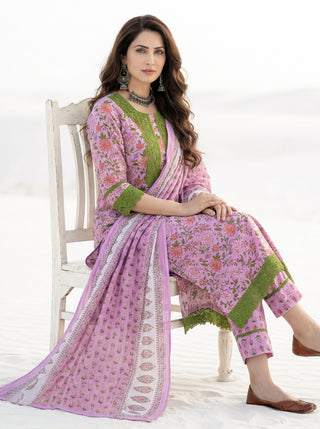 Aina Kashish Set Of Kurta Pants Dupatta
