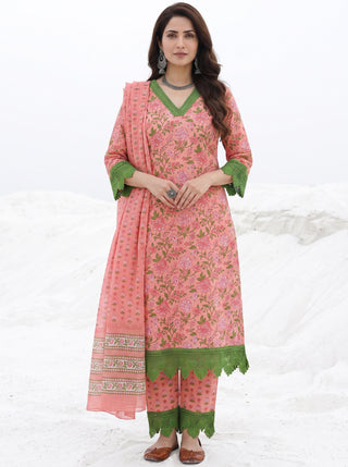 Aina Diya Set Of Kurta Pants Dupatta