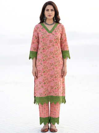 Aina Diya Set Of Kurta Pants Dupatta
