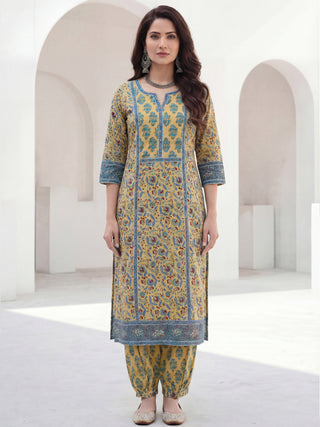 Jashn Adab Set Of Kurta Salwar Pants Dupatta