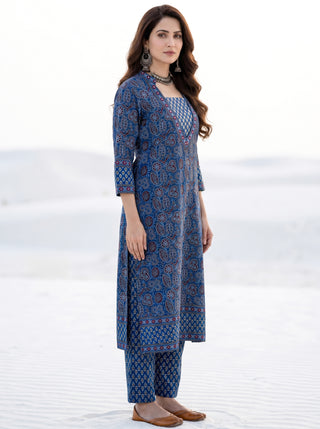 Aina Nazar- Set of Kurta Salwar Pants & Kota Dupatta - KS120J2680D