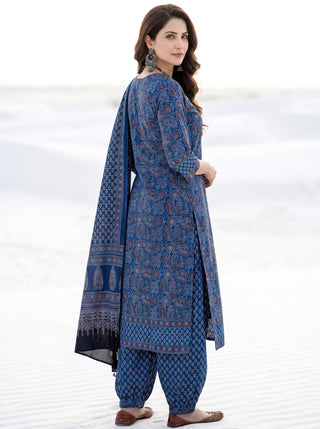 Aina Nazar- Set of Kurta Salwar Pants & Kota Dupatta - KS120J2680D