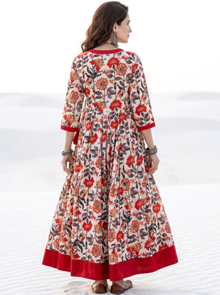 Fiza Raag Long Flared Dress
