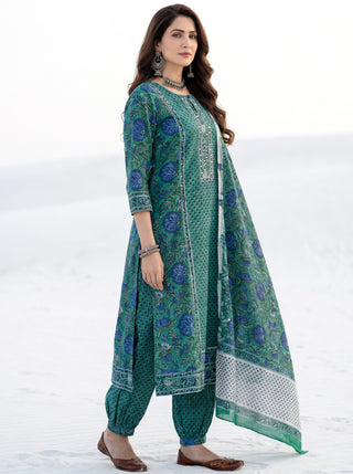 Aina Riwaaj Set Of Kurta Salwar Pants & Dupatta