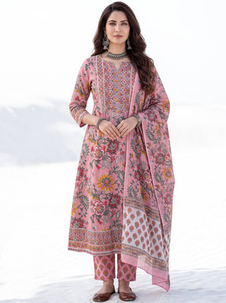 Aina Kalashi Set Of Kurta Salwar Pants & Dupatta