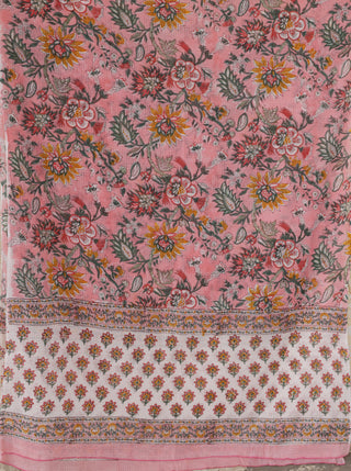 Hand Block Printed Cotton Fabric Per Meter - F001F3090