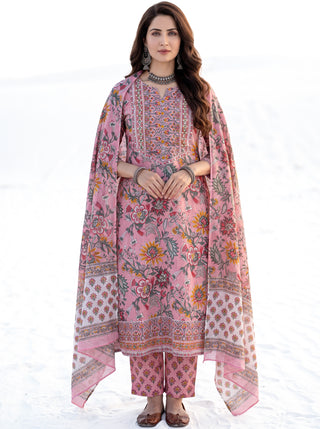 Aina Kalashi Set Of Kurta Salwar Pants & Dupatta
