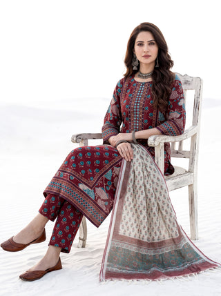 Aina Neera Set Of Kurta Salwar Pants & Dupatta