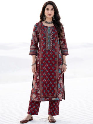 Aina Neera Set Of Kurta Salwar Pants & Dupatta