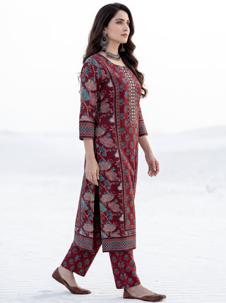 Aina Neera Set Of Kurta Salwar Pants & Dupatta