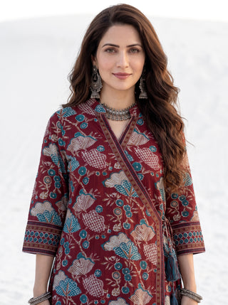Aina Kashi Angrakha Kurta
