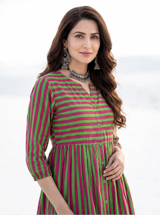 Fiza Rehnuma Flared Dress