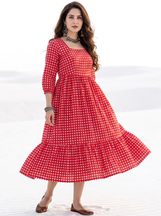 Fiza Kunfaya Flared Dress