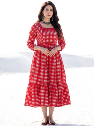 Fiza Kunfaya Flared Dress