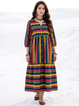 Fiza Kara Flared Dress