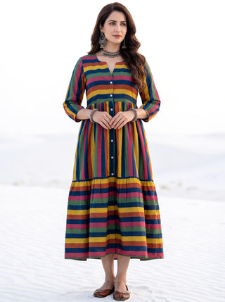 Fiza Kara Flared Dress