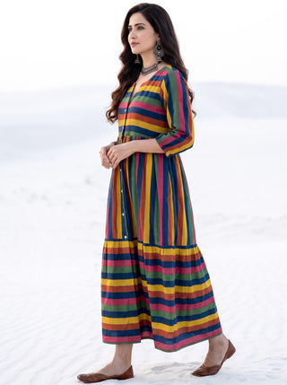 Fiza Kara Flared Dress