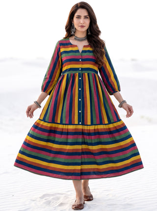 Fiza Kara Flared Dress