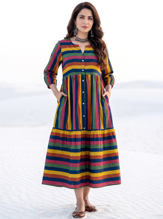 Fiza Kara Flared Dress