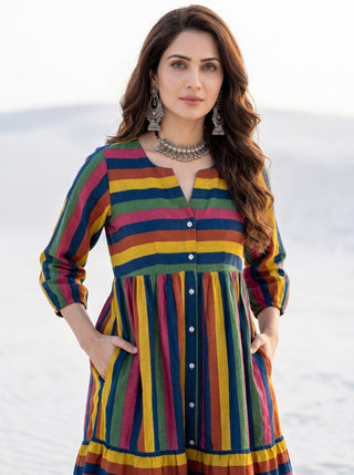 Fiza Kara Flared Dress