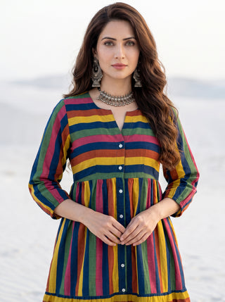 Fiza Kara Flared Dress