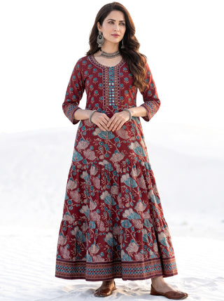 Fiza Raya Flared Dress