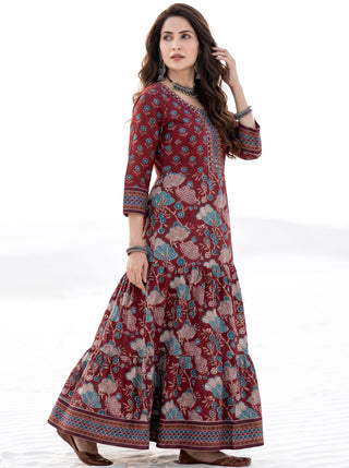 Fiza Raya Flared Dress
