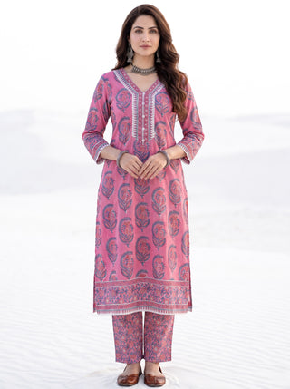 Aina Gatha Set Of  Kurta Salwar Pants & Dupatta