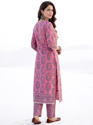 Aina Gatha Set Of  Kurta Salwar Pants & Dupatta